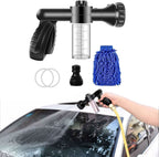 Multi-Function Car Wash Gun with Microfiber Attachment