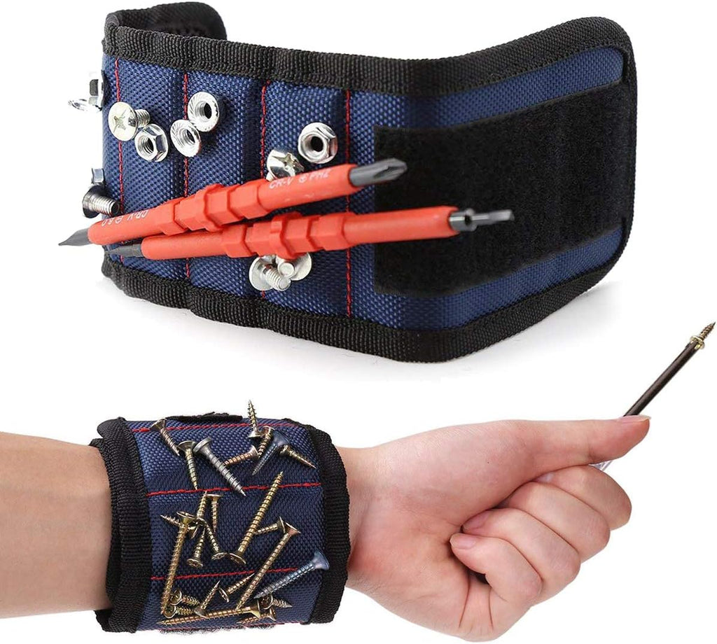 Magnetic Tool Holder Bracelet for Screws and Nails