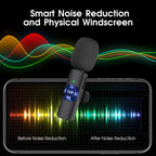 2-Pack wireless microphone for iPhone iPad