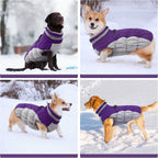 SafeWalk Winter Harness Jacket – Waterproof dog jacket with reflection and fleece lining