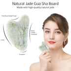 Instant Glow Gua Sha & Jade Roller Set | For radiant skin and natural relaxation