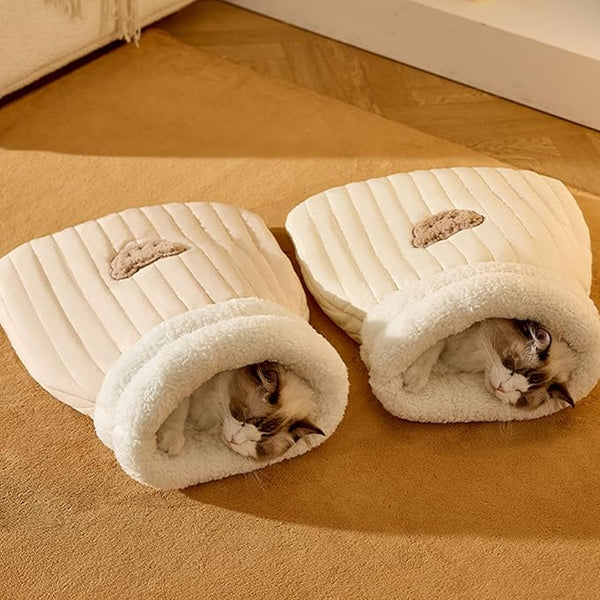 3-Layer Pet Sleeping Bag for Cats & Small Dogs