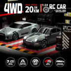 Retro Drift Master – 4WD RC Car with LED Lights