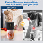 Electric Mason Jar Vacuum Sealer Set - Preserve Freshness Quickly!