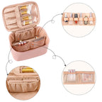 Practical Make-up Organizer for Traveling | With Compartments and Dividers