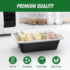 50-piece Meal Prep Container Set with Lid – Ideal for Meal Preparation