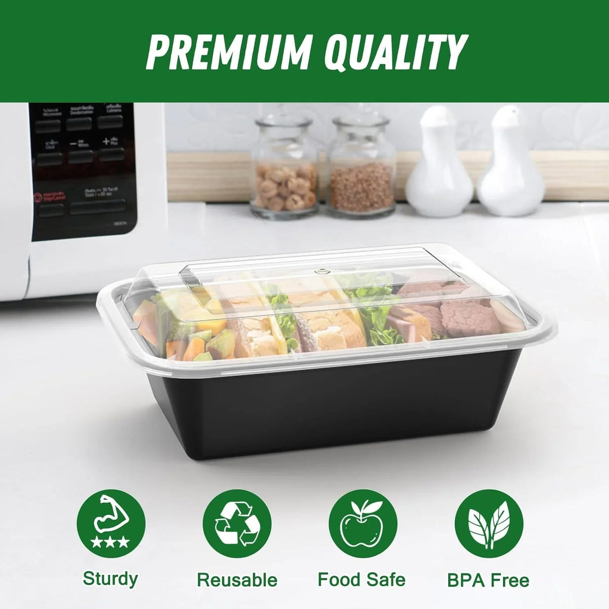 50-piece Meal Prep Container Set with Lid – Ideal for Meal Preparation