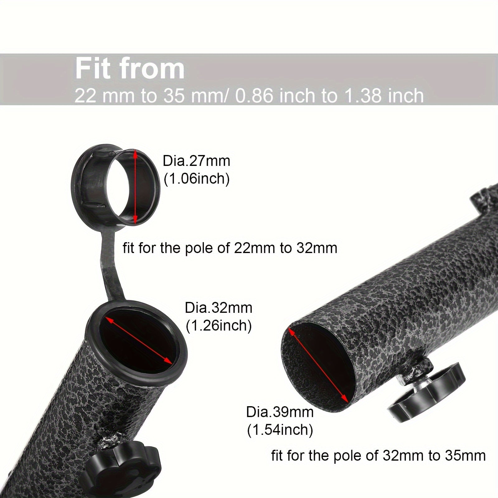 Adjustable Umbrella Stand Stabello | For Ø 2.8–3.2 cm Umbrella Poles | Anti-Slip & Portable | Sturdy Steel Construction