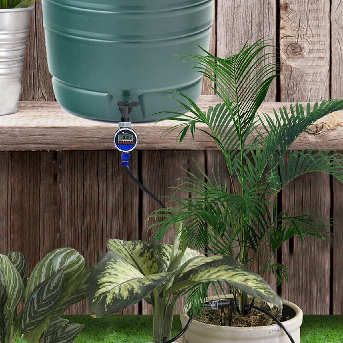 Digital irrigation clock with LCD display – Automatic garden irrigation for plants