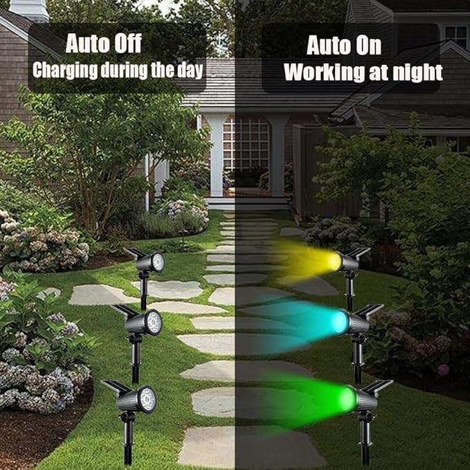 LED Solar Spotlight Lights for the Garden