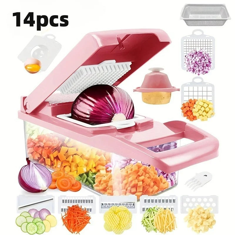 SliceMaster - 14-piece multifunctional vegetable slicer set