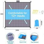Sandproof Lightweight Beach Blanket