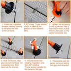 No.1 Reusable Tile leveling System Alignment Spacers 50Pcs