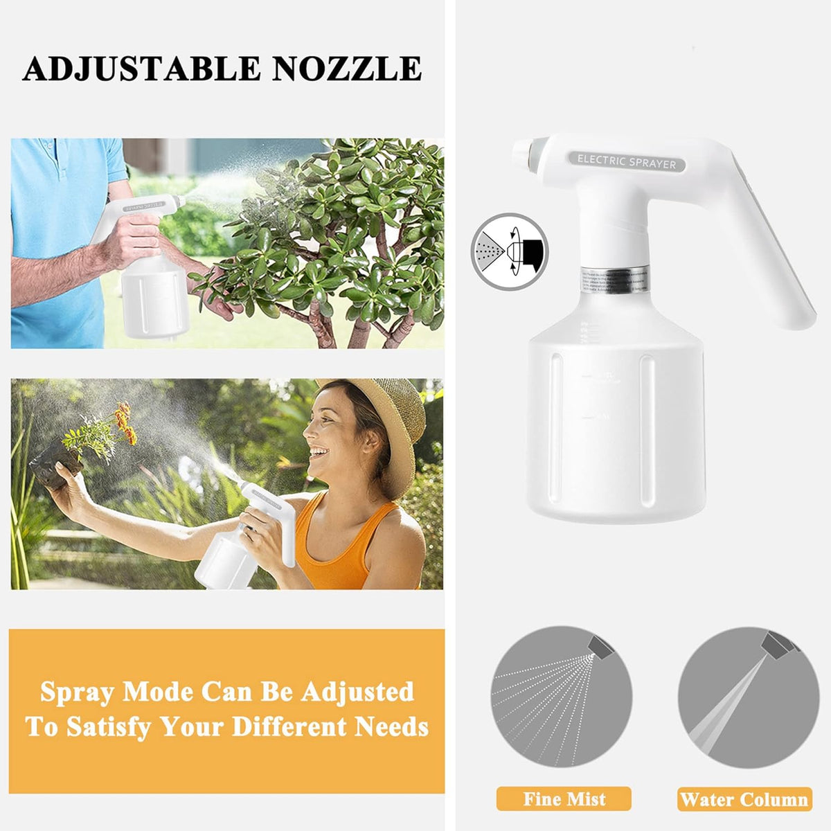 Electric Spray Bottle for Plants – Automatic Watering Can with Comfort Grip