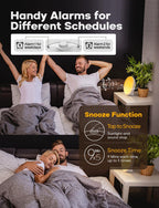 GlowRise Natural Wake-Up Light Alarm Clock with Sunrise & Sunset Simulation