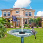 Solar-powered fountain for the garden – Flower design water feature for ponds and pools