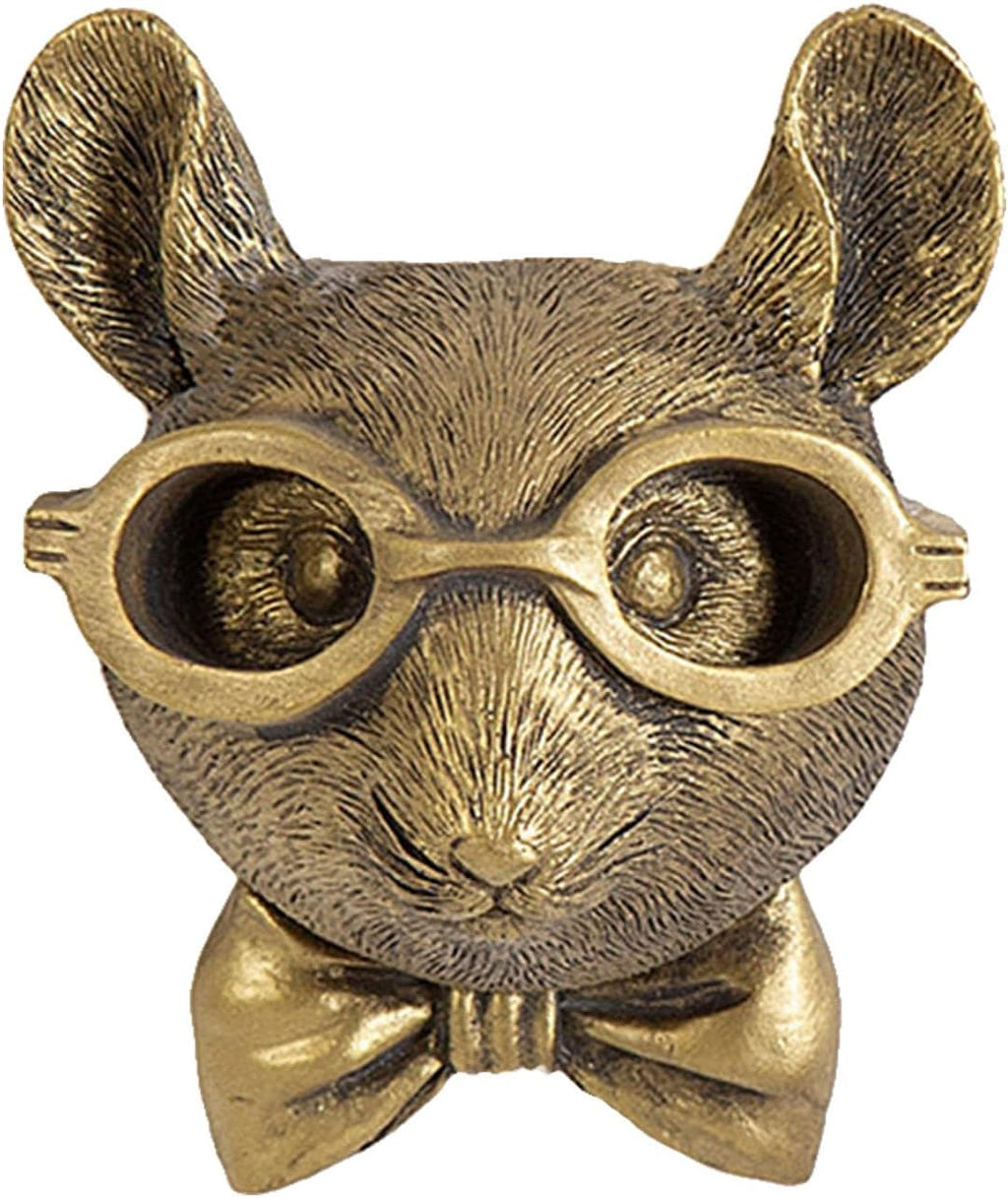 Resin Animal Head Wall Sculptures with Hand-Painted Details
