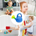 Children's watering can with flower mouth – Colorful plastic watering can for little gardeners