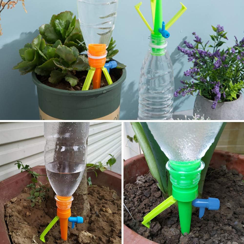 Automatic watering spike for plants – With bottle adapter