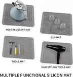 KÜCHENWELLA Silicone Kitchen Mat | Heat Resistant & Non-Slip | Dish Mat, Refrigerator & Drawer Liner | BPA-Free & Easy to Clean