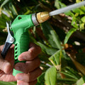 Adjustable high-pressure garden hose nozzle with copper head