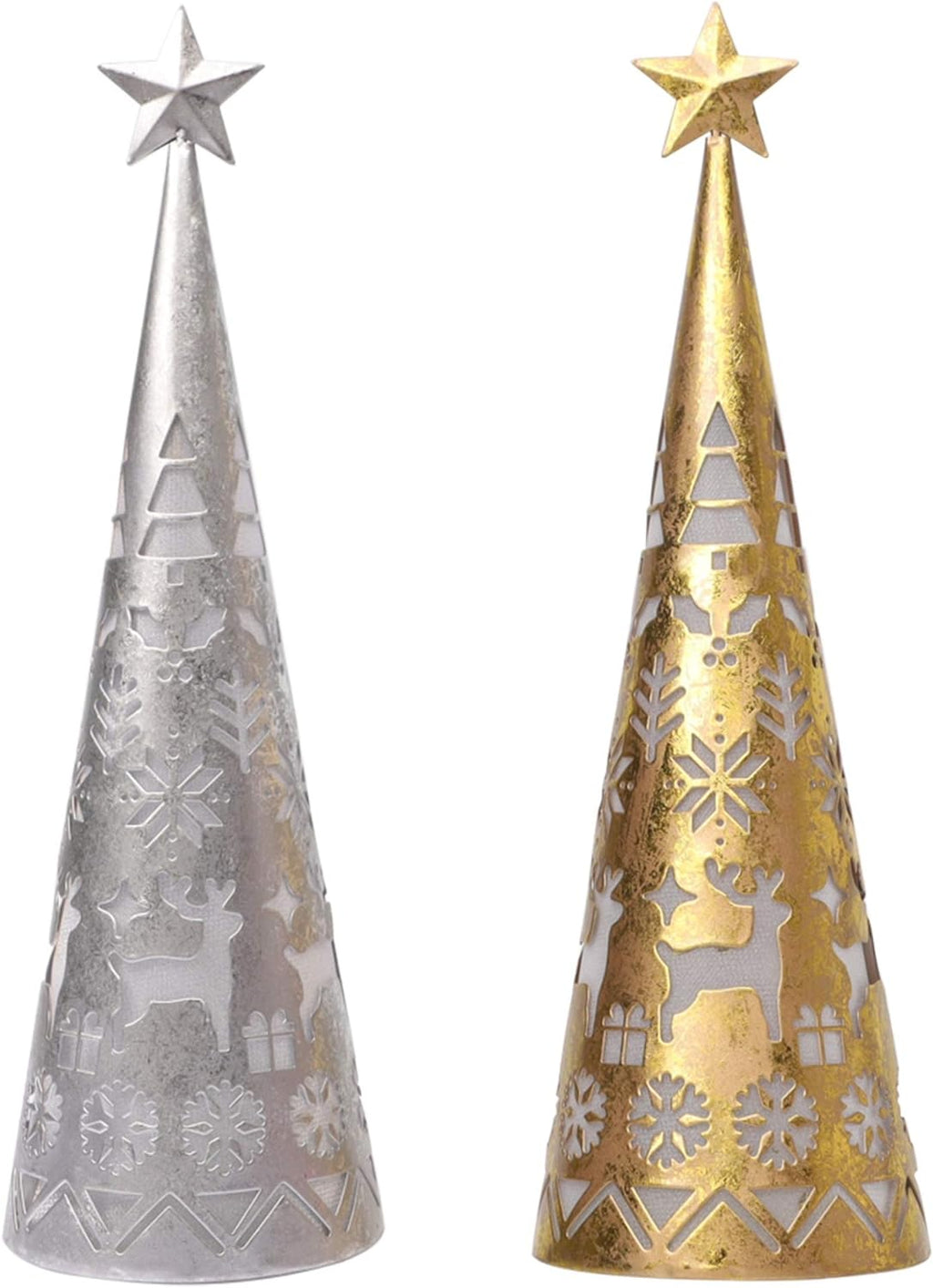 LED Cone Table Decoration Set (2 Pieces) - ShimmerCone