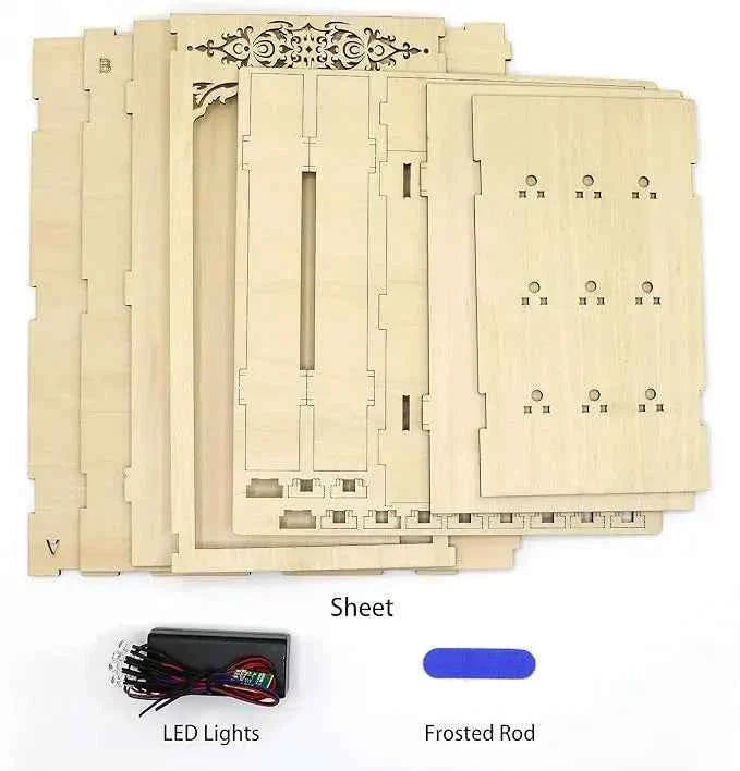 Blank Diorama Kit with LED Light and Dust Cover