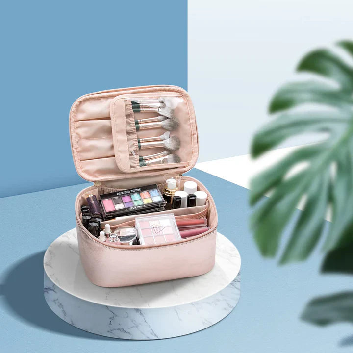 Practical Make-up Organizer for Traveling | With Compartments and Dividers
