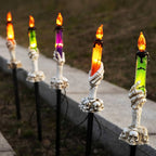 Solar-Skull-Candle-Lamp – Spook-Light for Garden, Yard & Terrace