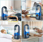 Bladeless Portable Fan | Ultra-Quiet, Ergonomic Design & Ideal for Home and Office Use