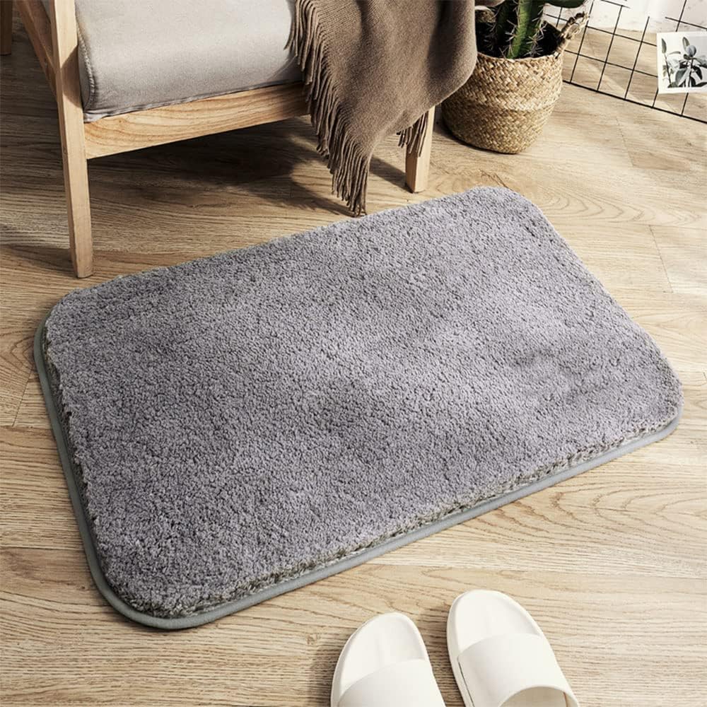 Thick microfiber bath mat - Soft, absorbent, non-slip - Perfect for bathroom and bedroom