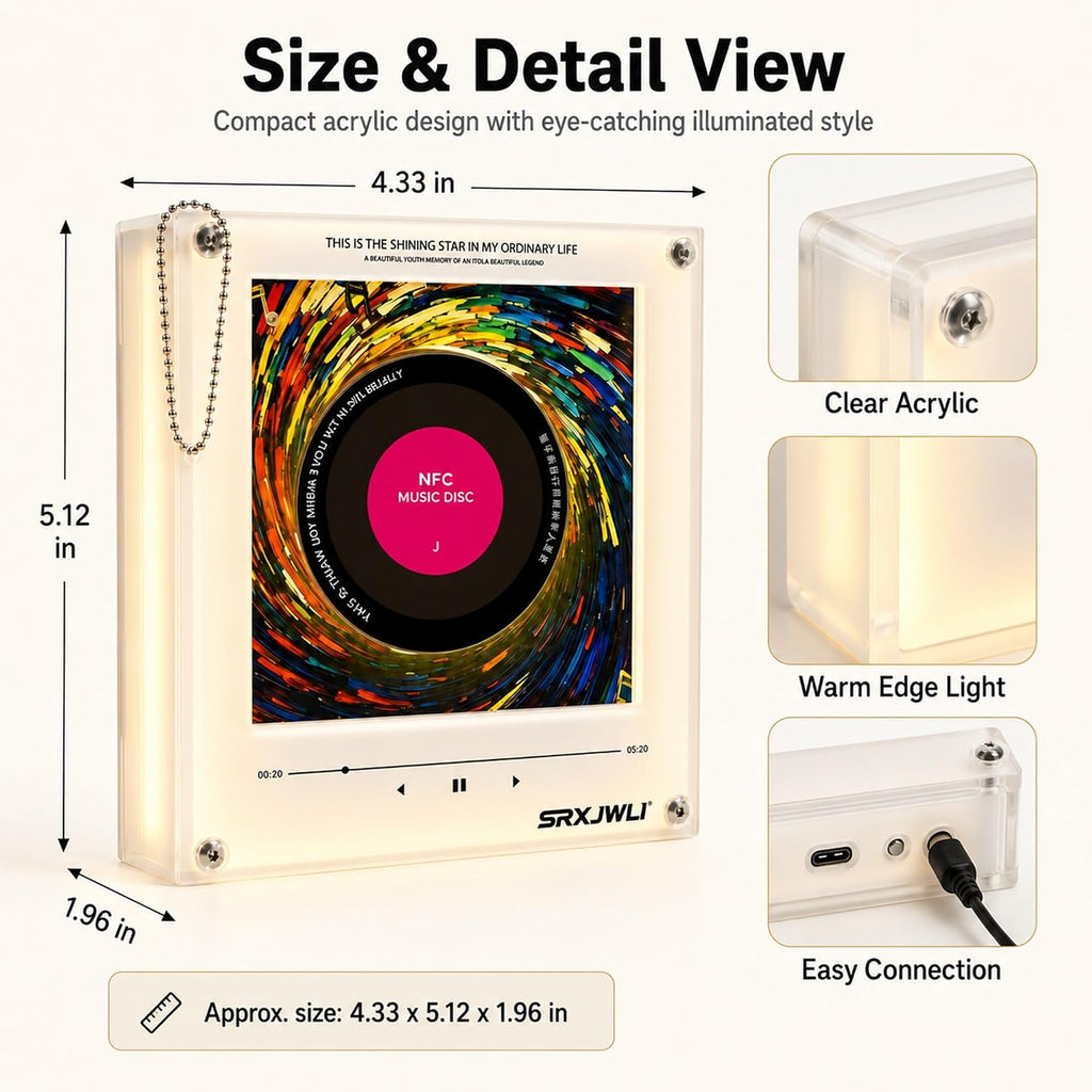 Magnetic Jukebox Fridge Music Magnet Player Record for Refrigerator Magnets Mini Vinyl Box