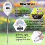 Soil moisture meter for precise moisture measurement in soil – Ideal for plant care