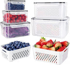 5-piece Large Food Storage Set with Lids – Freshness Keeping and Practical