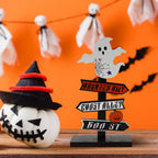 Halloween Wooden Pumpkin Wooden Decorative Tabletop Ornament