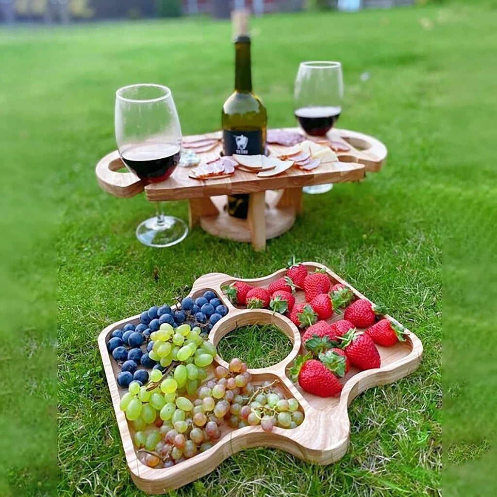 Eindhoven 2-in-1 Fruit and Wine Glass Table Rack