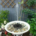 Solar-powered fountain for the garden – Flower design water feature for ponds and pools