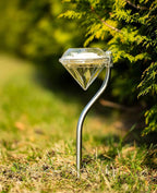 Solar Garden Light in Diamond Shape – LED Lamps for Outdoor Decoration and Lighting