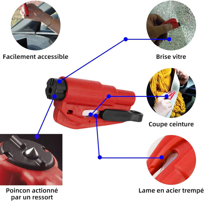 Window breaker & seatbelt cutter | Emergency escape tool