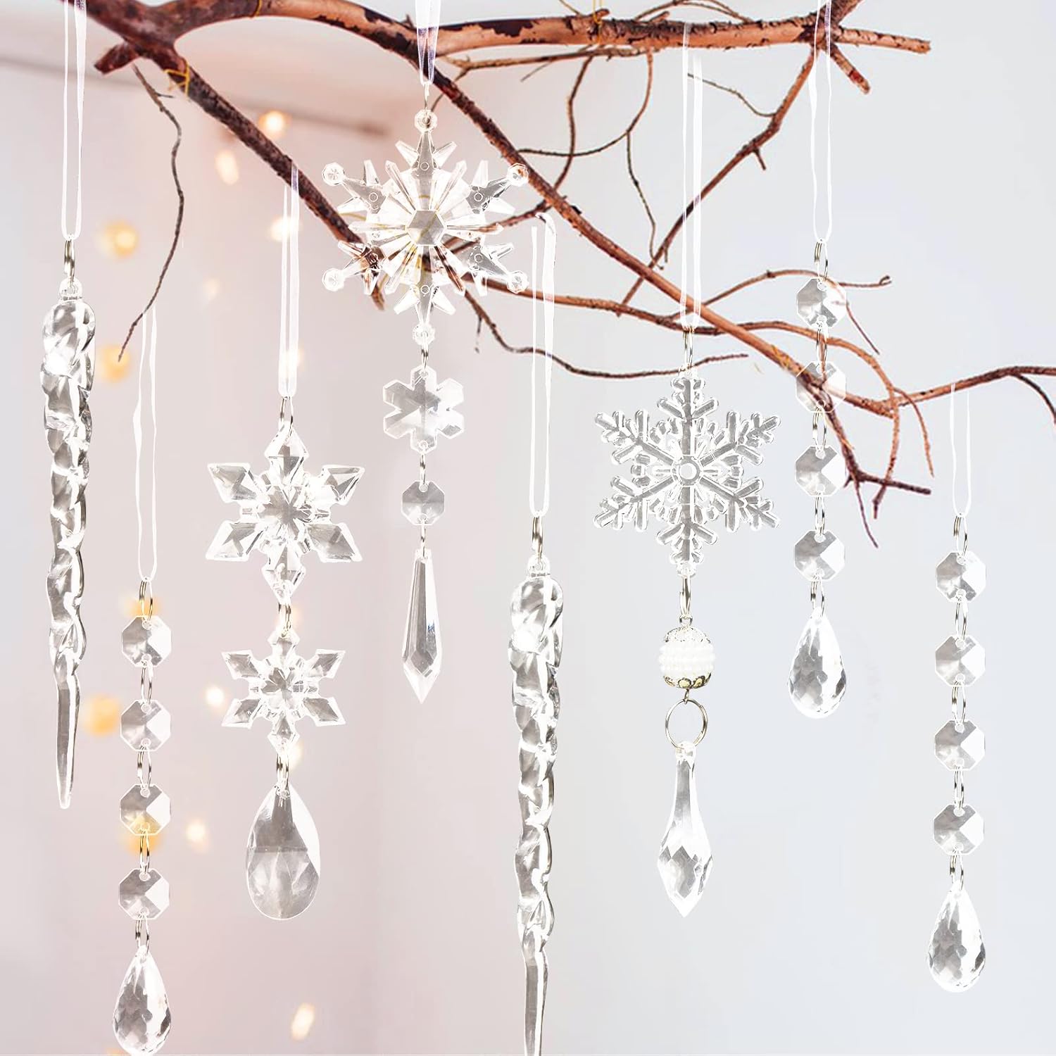 Crystal Christmas Ornaments Set - ShineBright