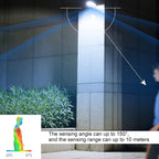 Solar LED Wall Light with Motion Sensor for Garden and Terrace Use