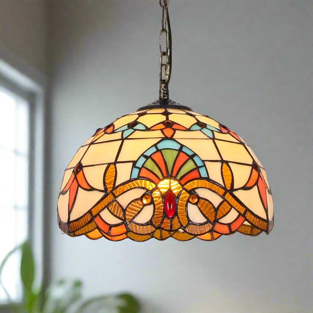 Retro Glass Chandelier