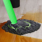 Self-Wringing Microfiber Floor Mop with 360° Rotation and Hands-Free Wringing