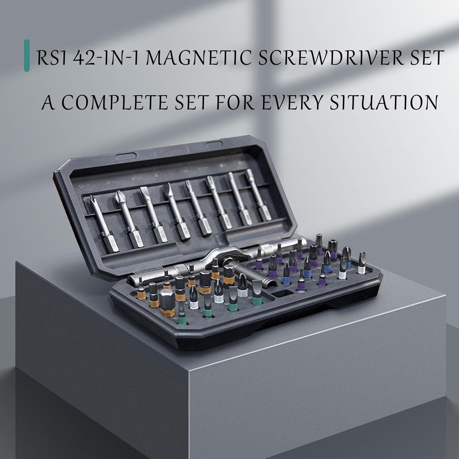 42-in-1 Magnetic Screwdriver Set – Precision Repair Tool Kit with Bits & Handle – Fixaro