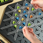 Rubber band chess thinking game