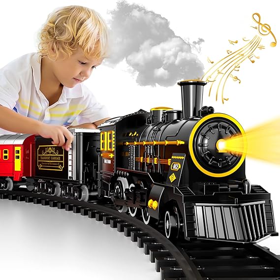 TrackMaster Pro - Battery-powered electric train set with realistic sounds