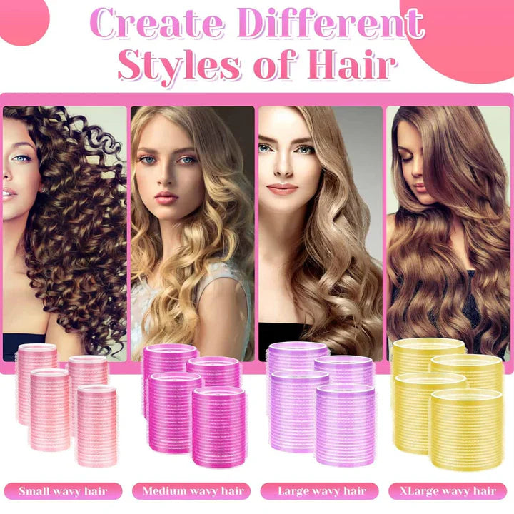 Self-adhesive hair rollers | For voluminous and long-lasting curls
