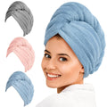 Microfiber Hair Towel Set | 3 Pack for Quick Drying