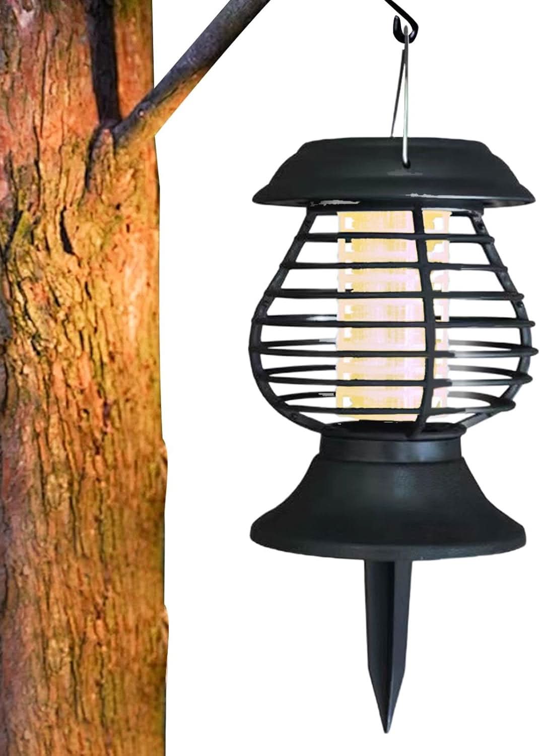 Solar LED insect repellent for outdoors
