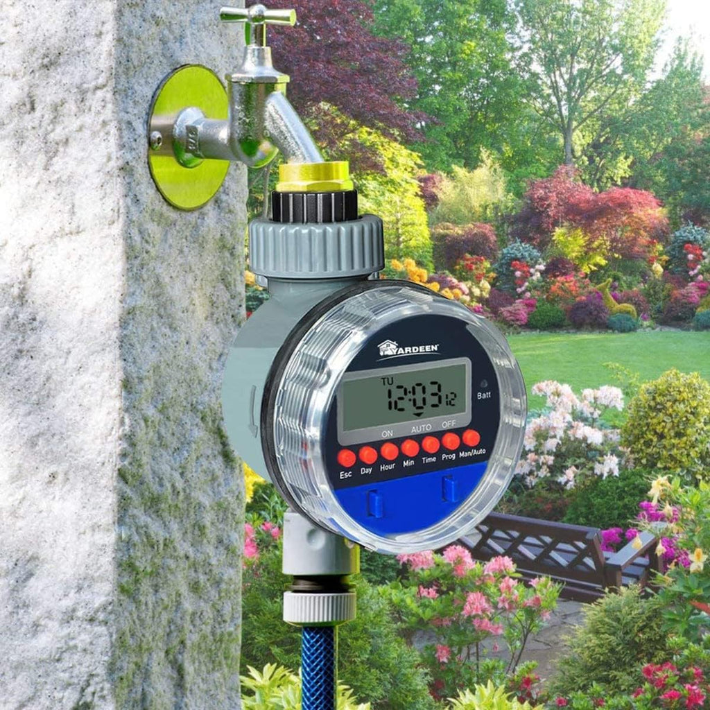 Digital irrigation clock with LCD display – Automatic garden irrigation for plants